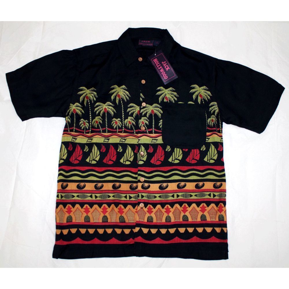 Jack Hollywood Short Sleeve Button Hawaiian‎ Shirt